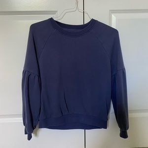 Aerie Blue Cropped Sweatshirt